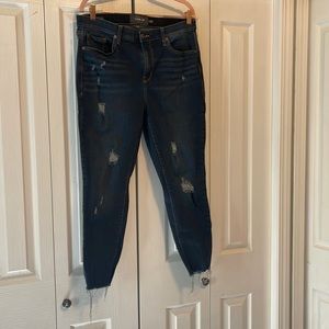 Torrid distressed blue jeans